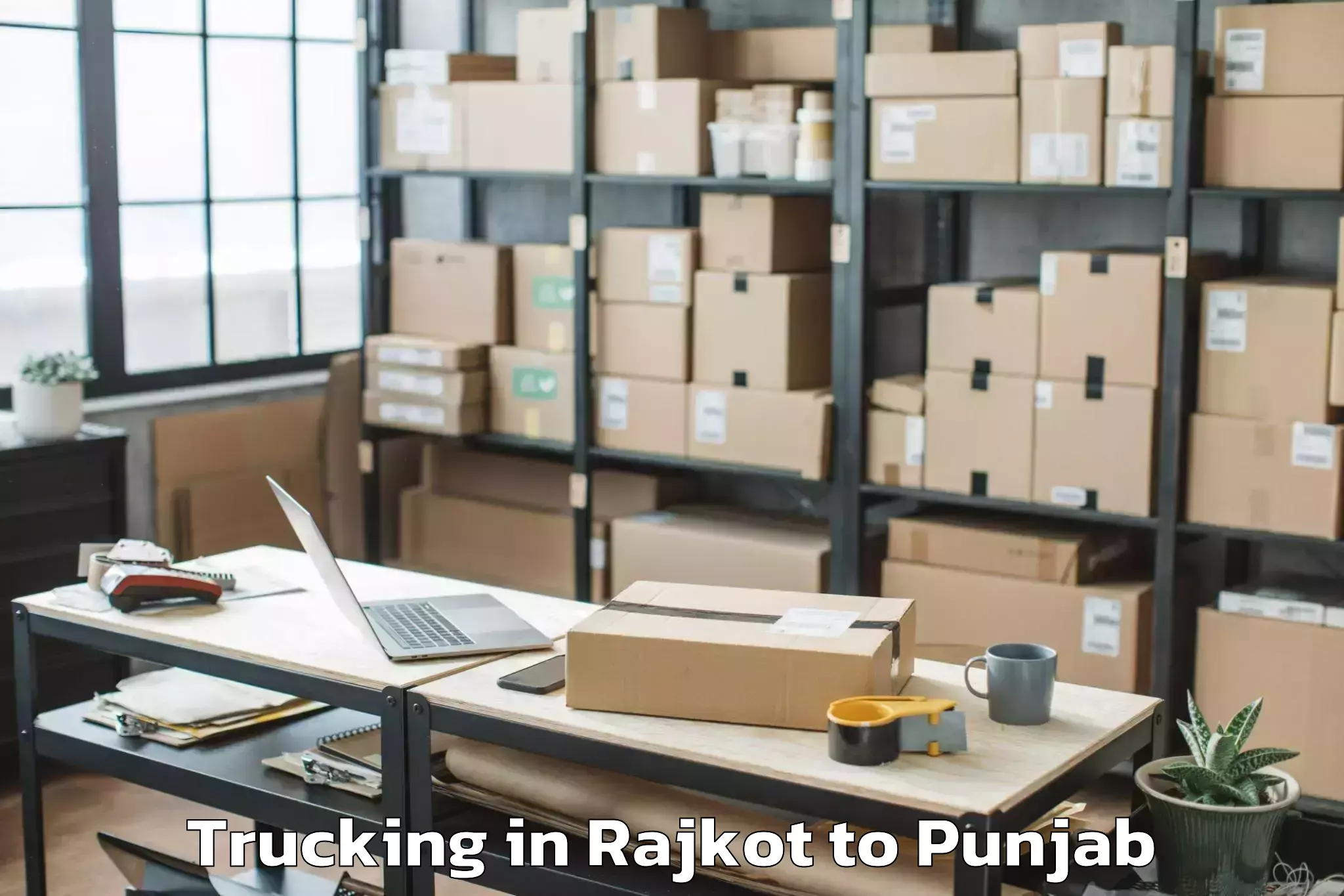 Professional Rajkot to Vr Mall Punjab Trucking